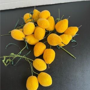 Set of Decorative Yellow Lemon Picks